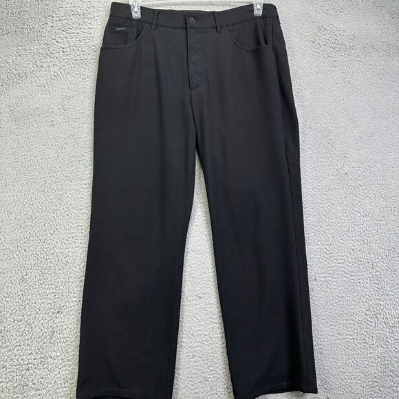 Alberto Chino Golf Pants Mens 50 US 34 Black Comfort Fit Performance Stretch